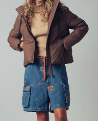 Urban Daizy - Women's Cozy Hooded Puffer Jacket