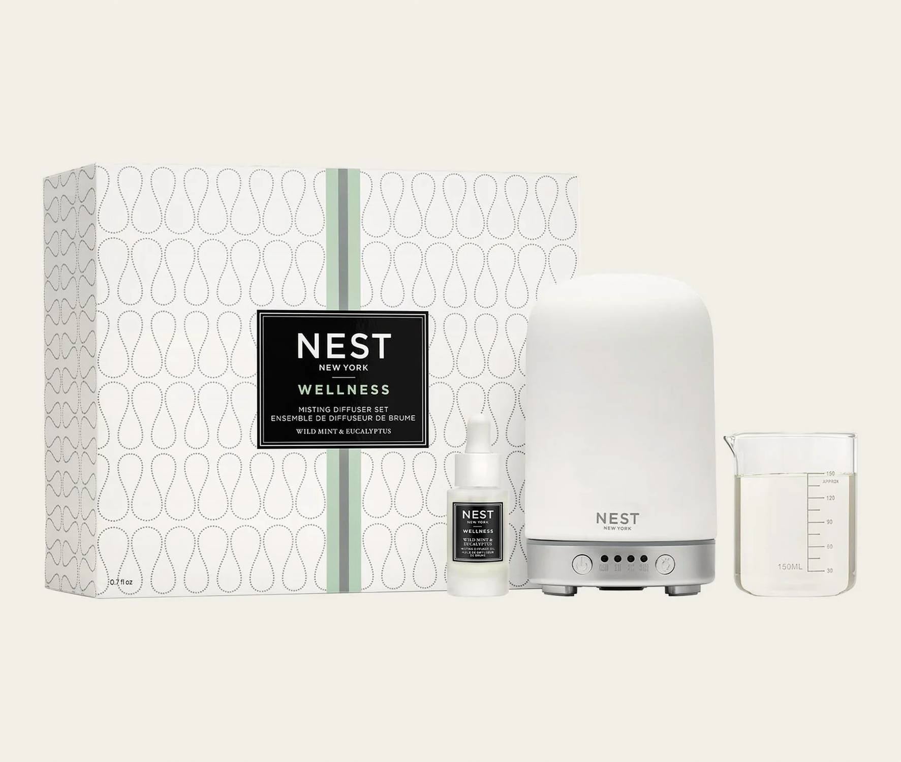 Nest - Wild Mint & Eucalyptus Misting Diffuser Set