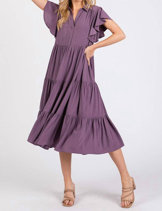 Mittoshop - Faded Tiered Midi Dress