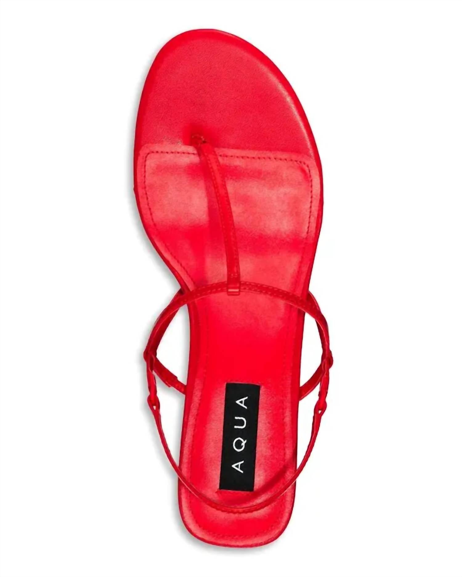 Aqua - Women's T-strap Slingback High-heel Sandals