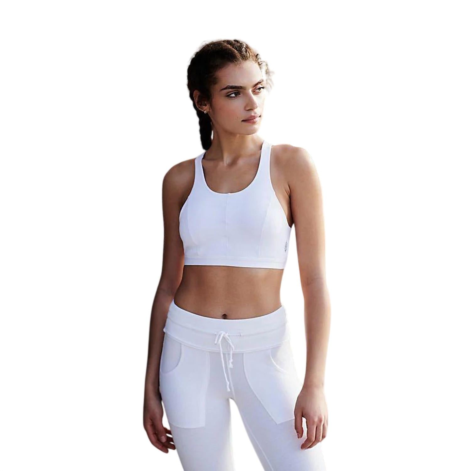 Free People Formation Yoga Sports Bra in white - women's intimate - alternate view