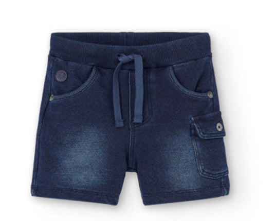 Boboli - Boys' Denim Fleece Shorts