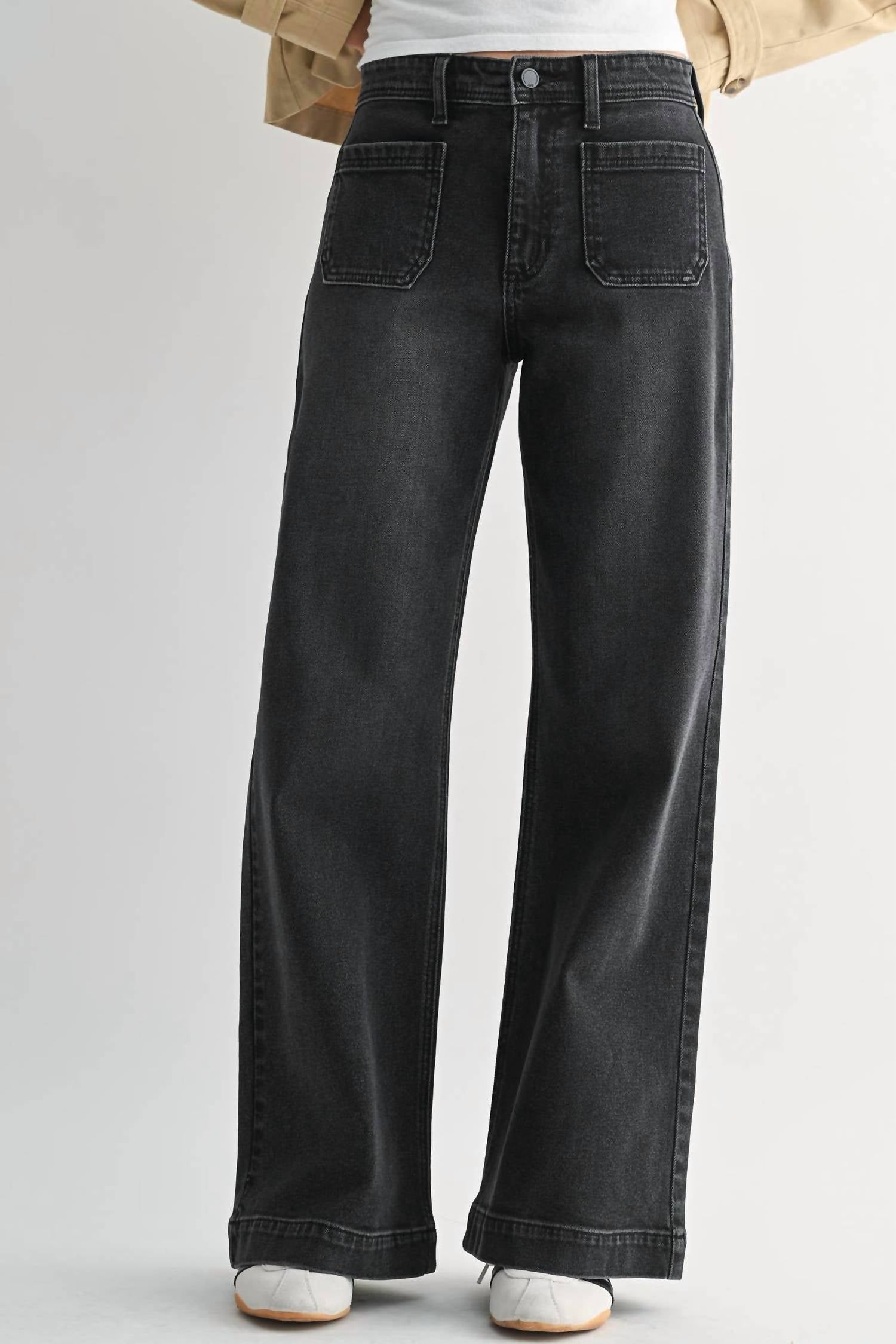 Jbd. - Micro Patch Pocket Wide Jeans