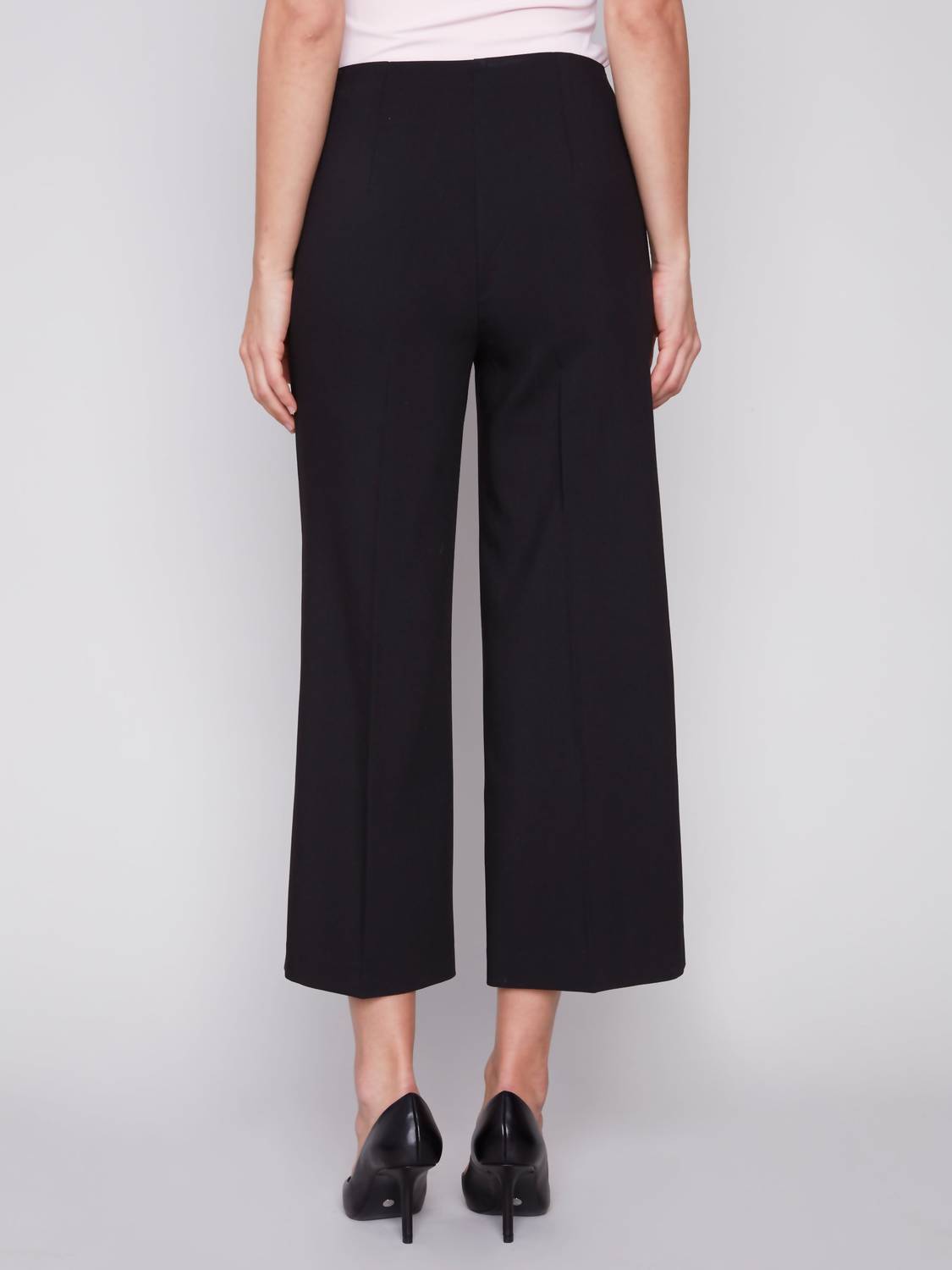 Charlie B - Side Zipper And Wide Leg Pants