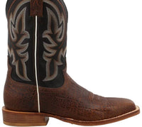 TWISTED X Men's Tech X Western Boot in elephant print antique black - men's boots