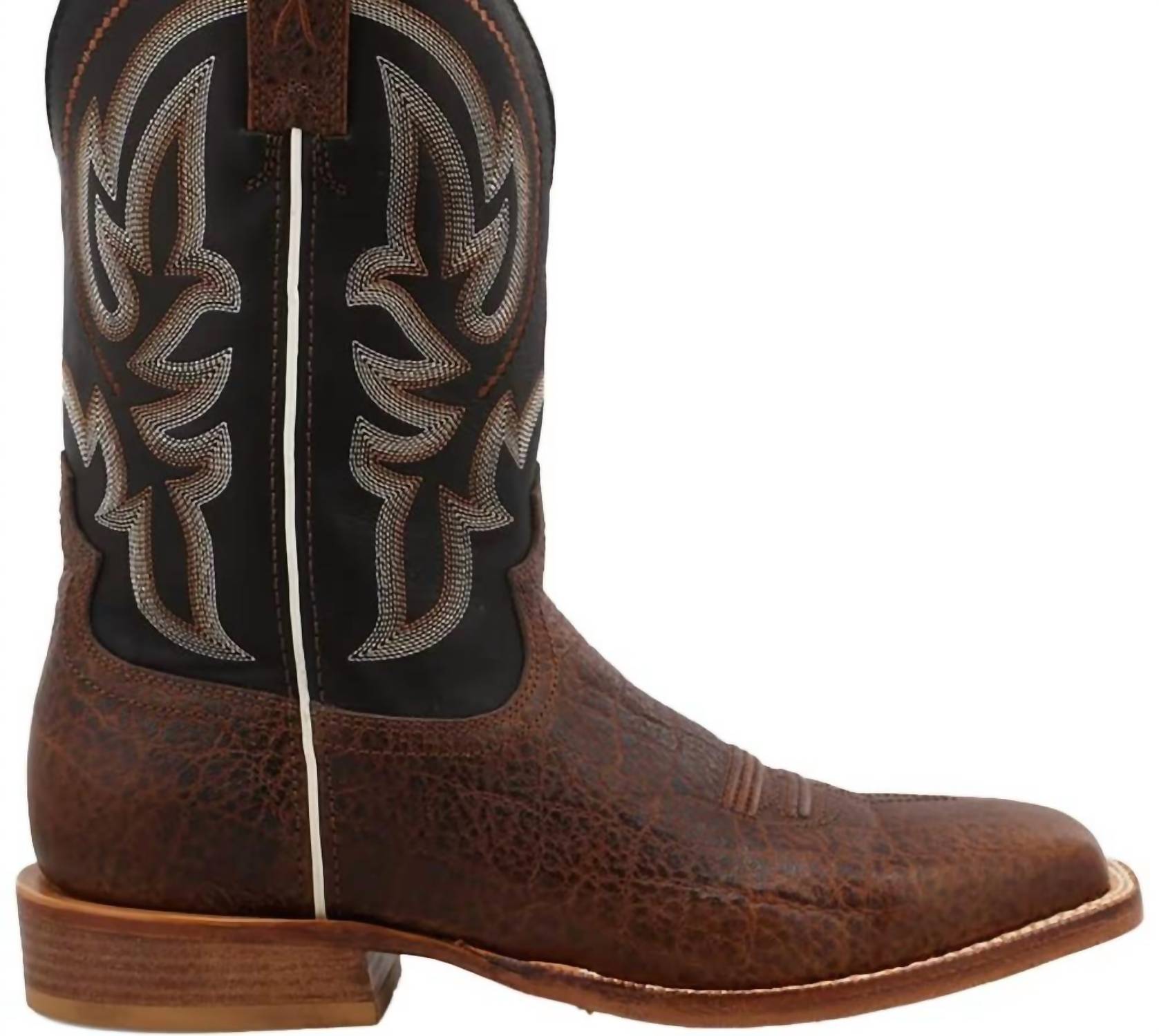 TWISTED X Men's Tech X Western Boot in elephant print antique black - men's boots