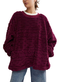 Free People - Cable Knit Sweatshirt