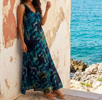 Karen Kane - Side-Slit Burnout Maxi Dress