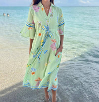 Islapayal - Cape Midi Dress