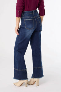 Coco + Carmen - Everystretch Raw Wide Hem Jeans