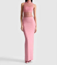 Alice + Olivia - Nichol Sleeveless Lace Maxi Dress