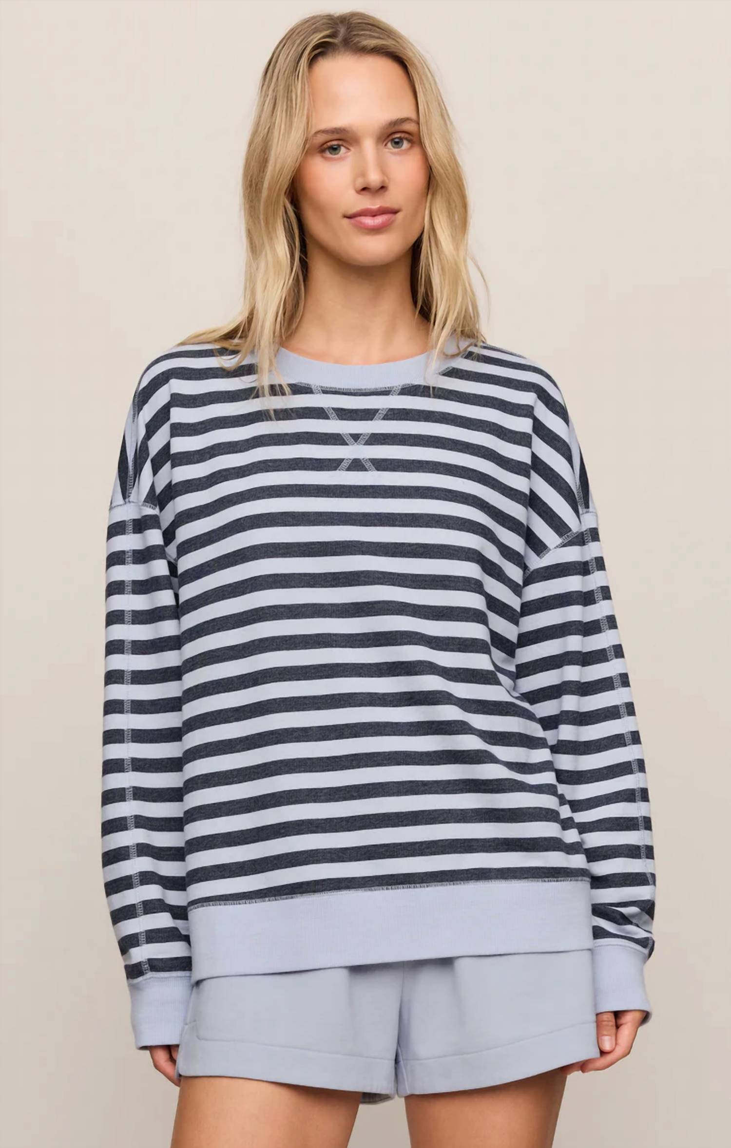 Z Supply - Everyday French Terry Striped Crew Sweater