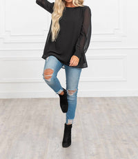 Zenana - Adalyn Chiffon Blouse