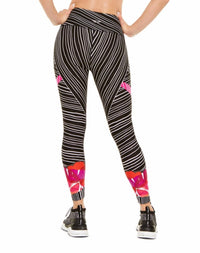 Calvin Klein - Striped Printed High Waist Leggings