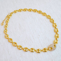 Ellison+Young - Women's Pavé Horse Bit Chain Necklace