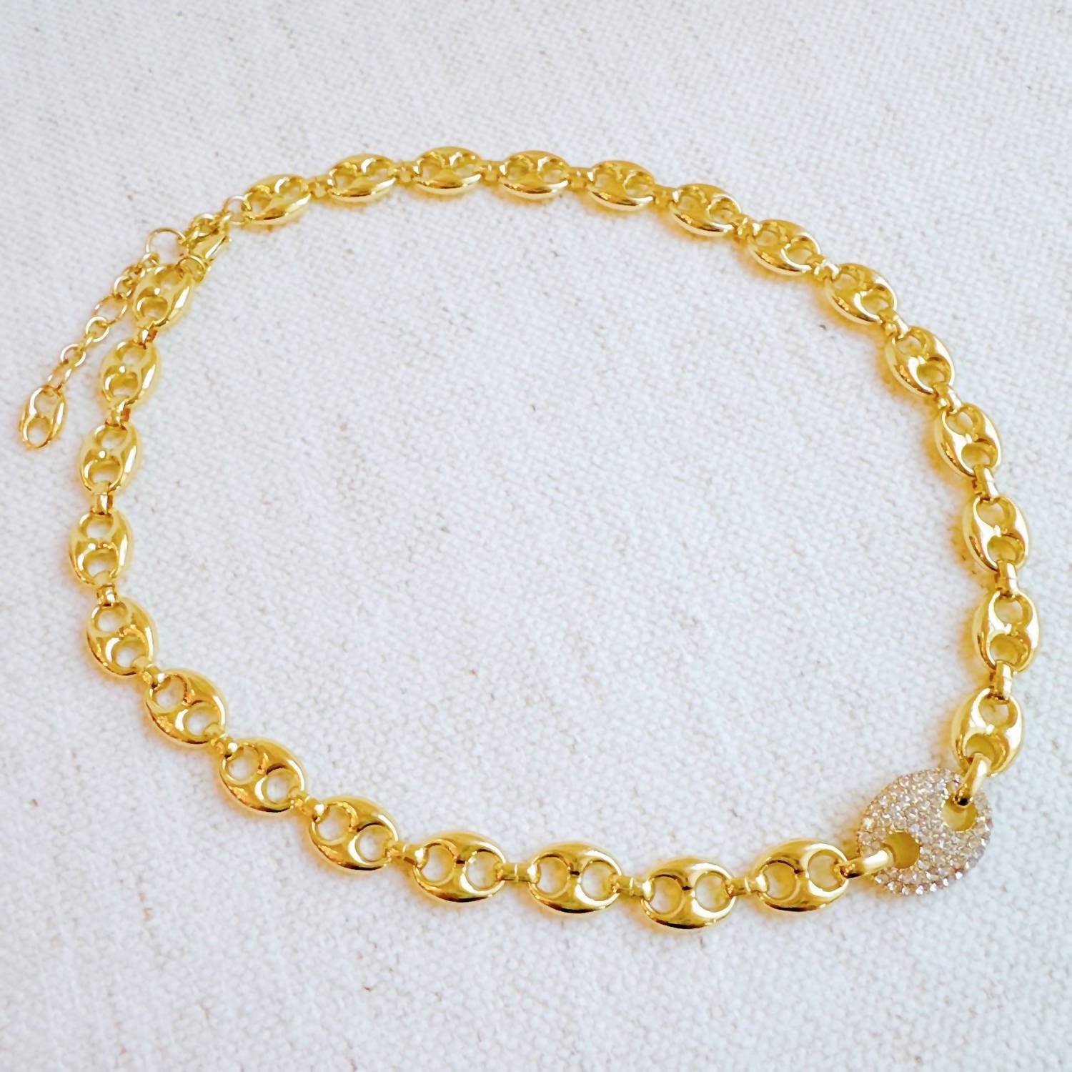 Ellison+Young - Women's Pavé Horse Bit Chain Necklace