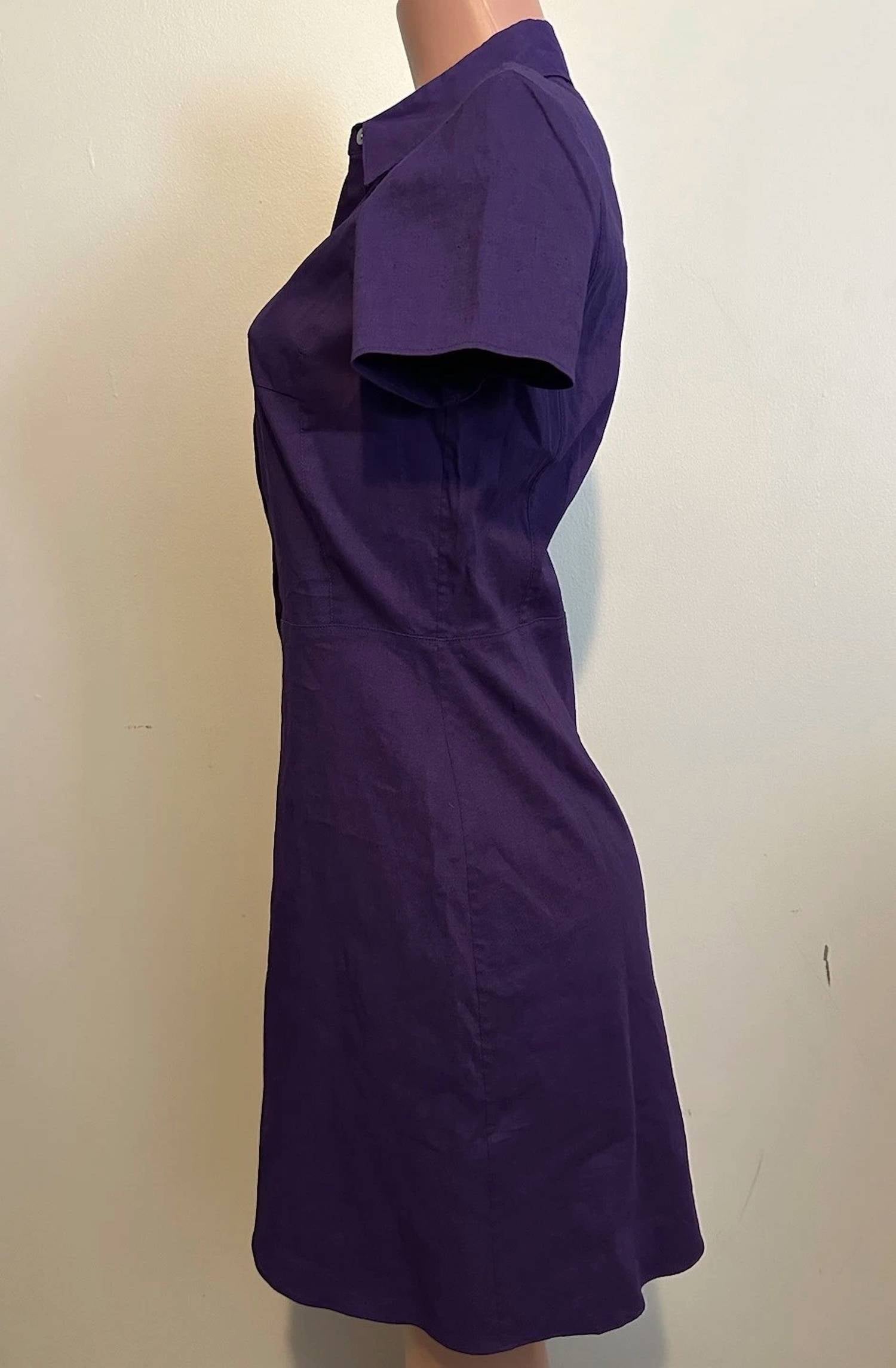 Theory - Short Sleeve Button-down Dress