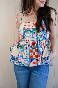 Frnch - Spruce Avenue Patchwork Tank Top