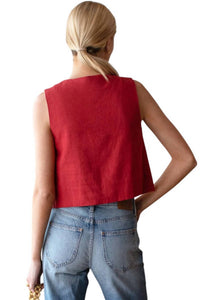 Emerson Fry - Button Front Wide Hem Top
