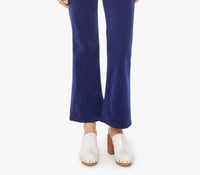 Mother Bookie Flood Cord Bootcut Pants in twilight blue - women's pants - view 4