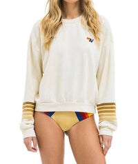 Aviator Nation - Unisex Rugby Stitch Crewneck Sweatshirt