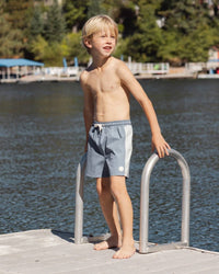 Rylee + Cru - Boy's Paneled Boardshort