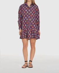 Livro The Polly Shirt Dress in holiday flowers - women's dress