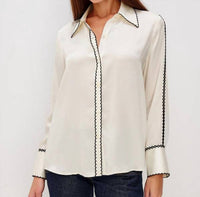 Rails Aloise Blouse in ivory - women's blouse