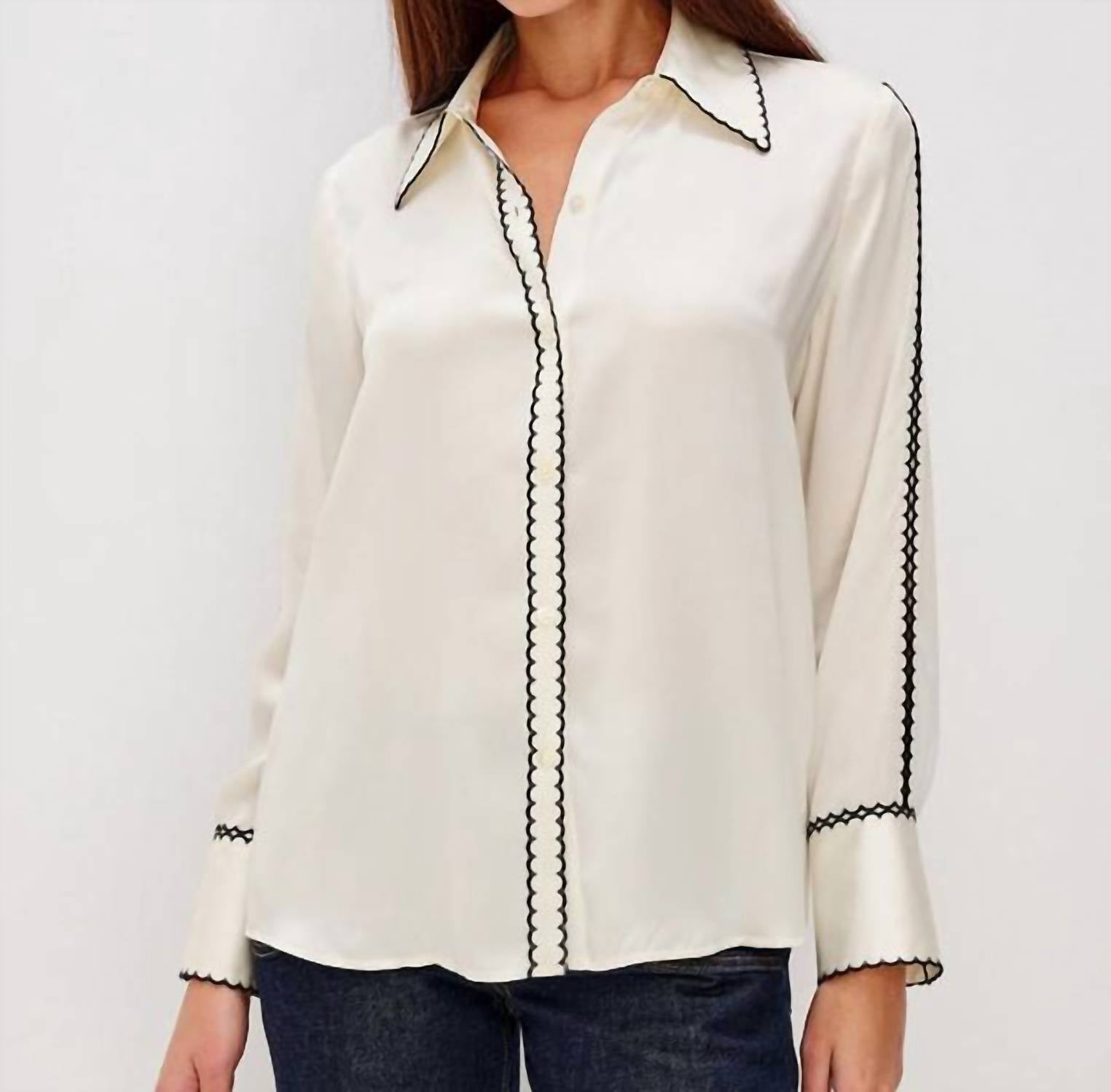 Rails Aloise Blouse in ivory - women's blouse