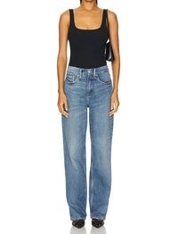 Good American - Good 90's Straight Mid Rise Baggy Jean