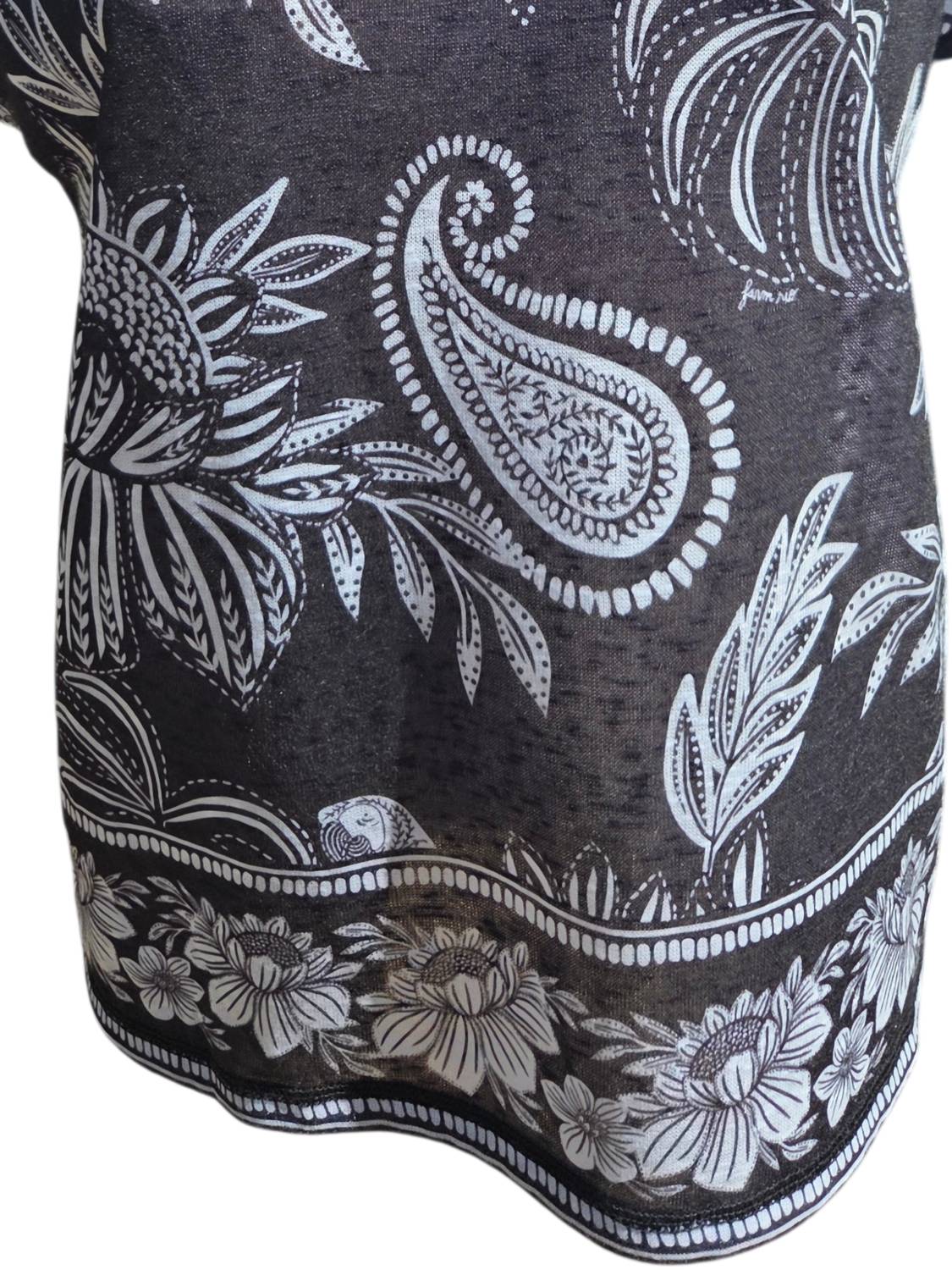 Renuar - Women's Short Sleeve Floral Tee