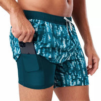 Nathan Sports - Printed Essential Shorts - 7"