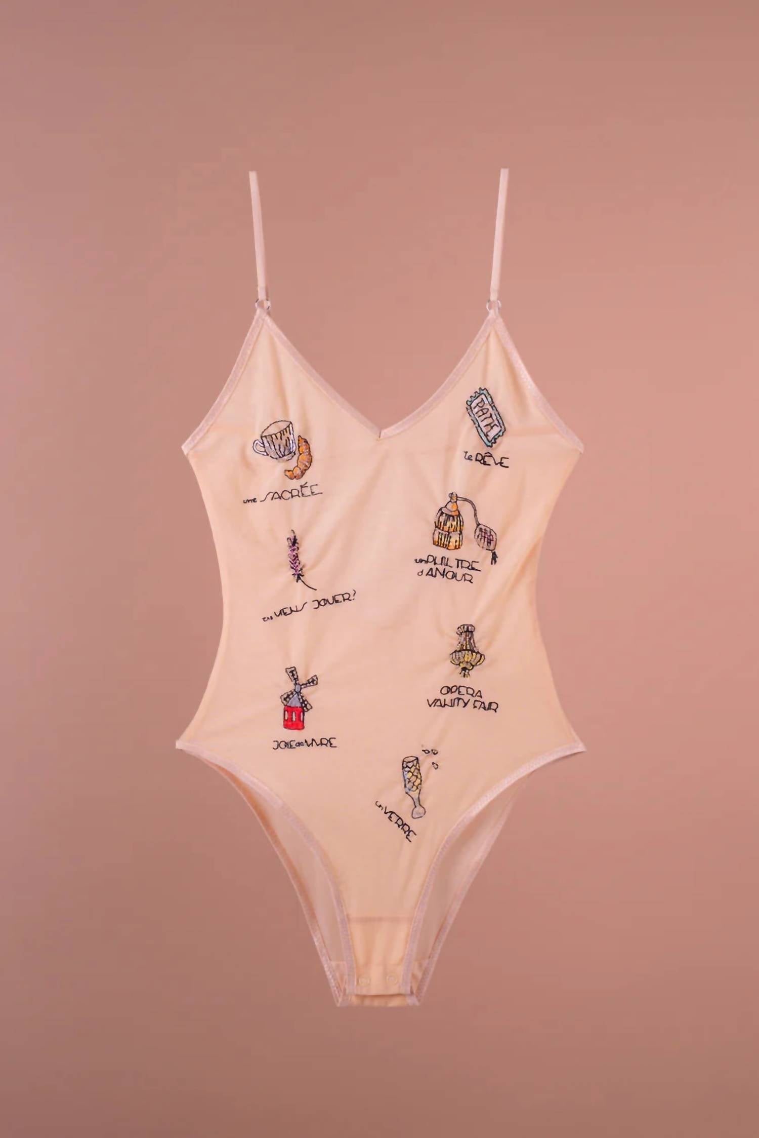 Love & Swans - Jewels Or France Decorations Bodysuit