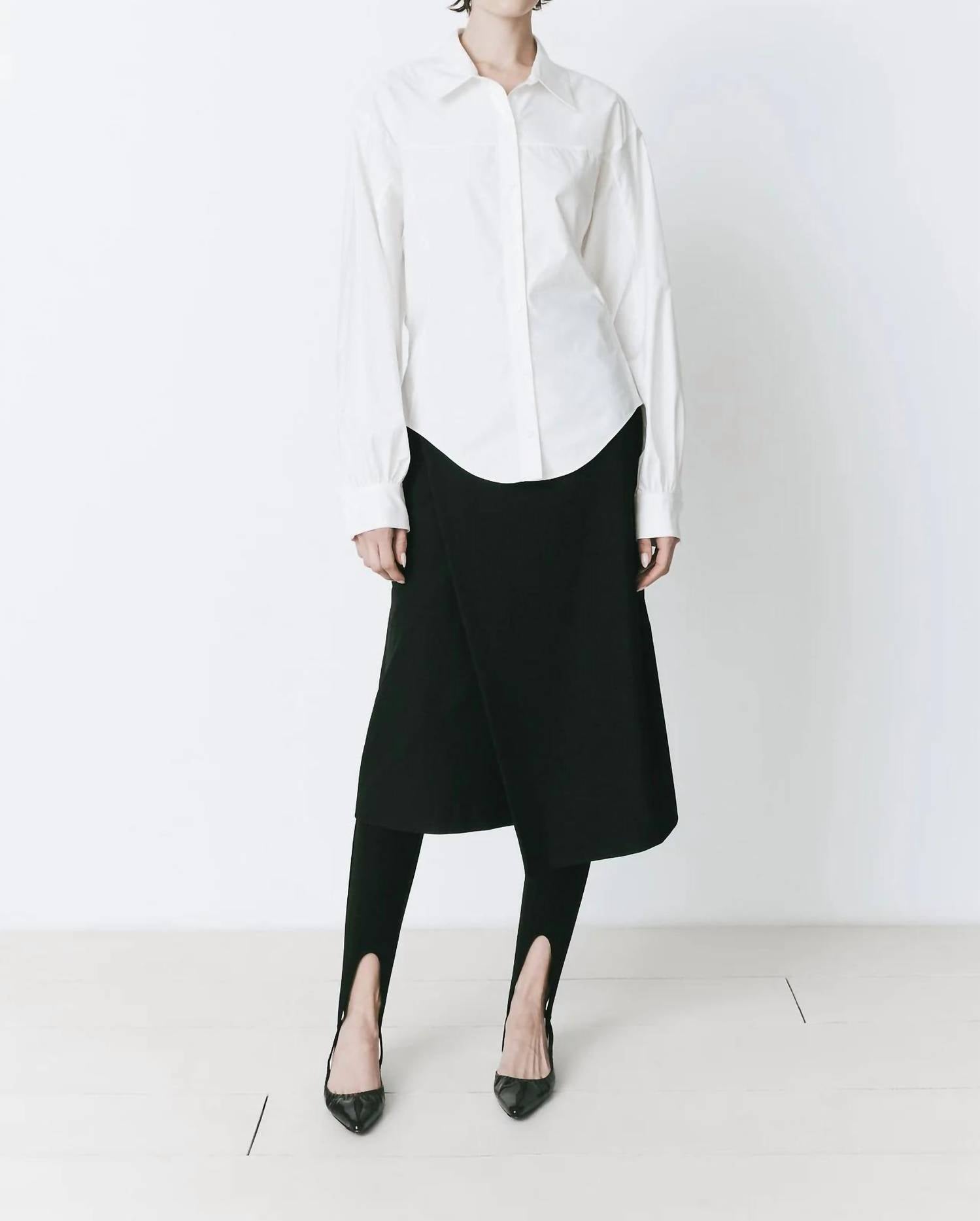Rue Sophie Women's Fontaine Shirt in white - women's blouse - alternate view