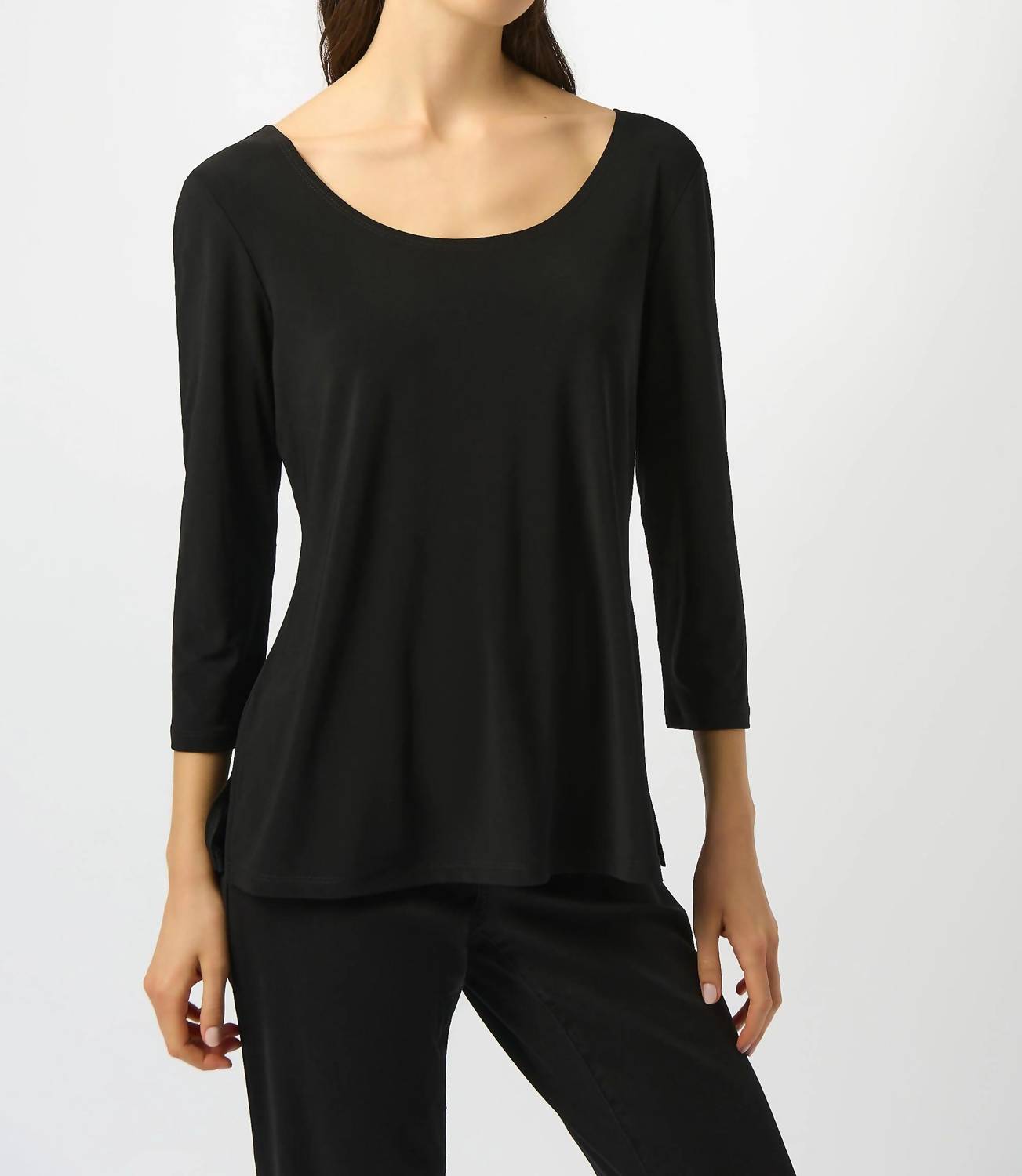 Joseph Ribkoff - Scoop Neck 3/4 Sleeve Relaxed Top
