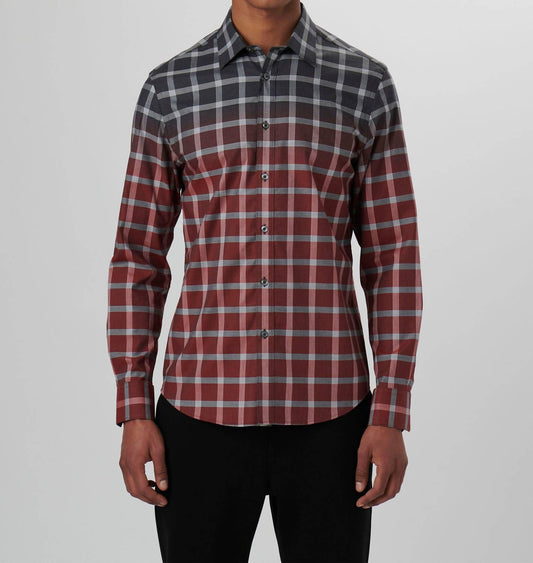 Bugatchi Uomo - Julian Gradient Windowpane Check Shirt