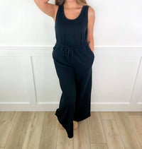 Blakeley - Where It Begins Cotton Blend Wide Leg Jumpsuit