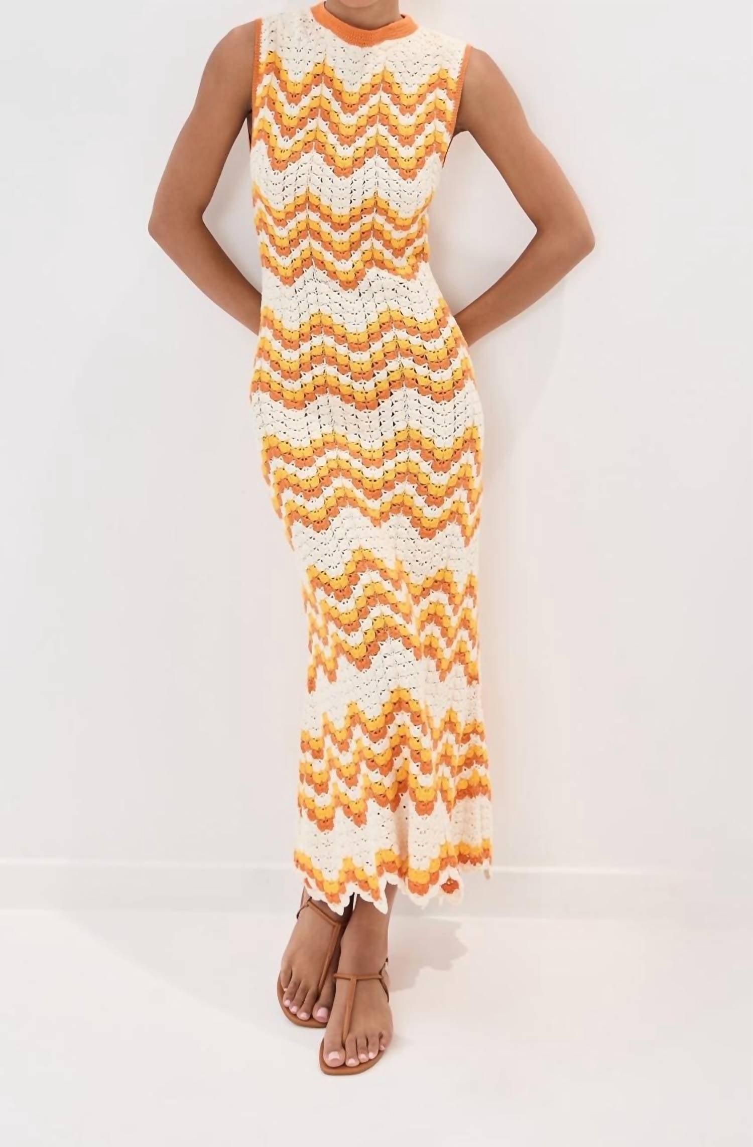 Escvdo - Huayna Crochet Maxi Dress