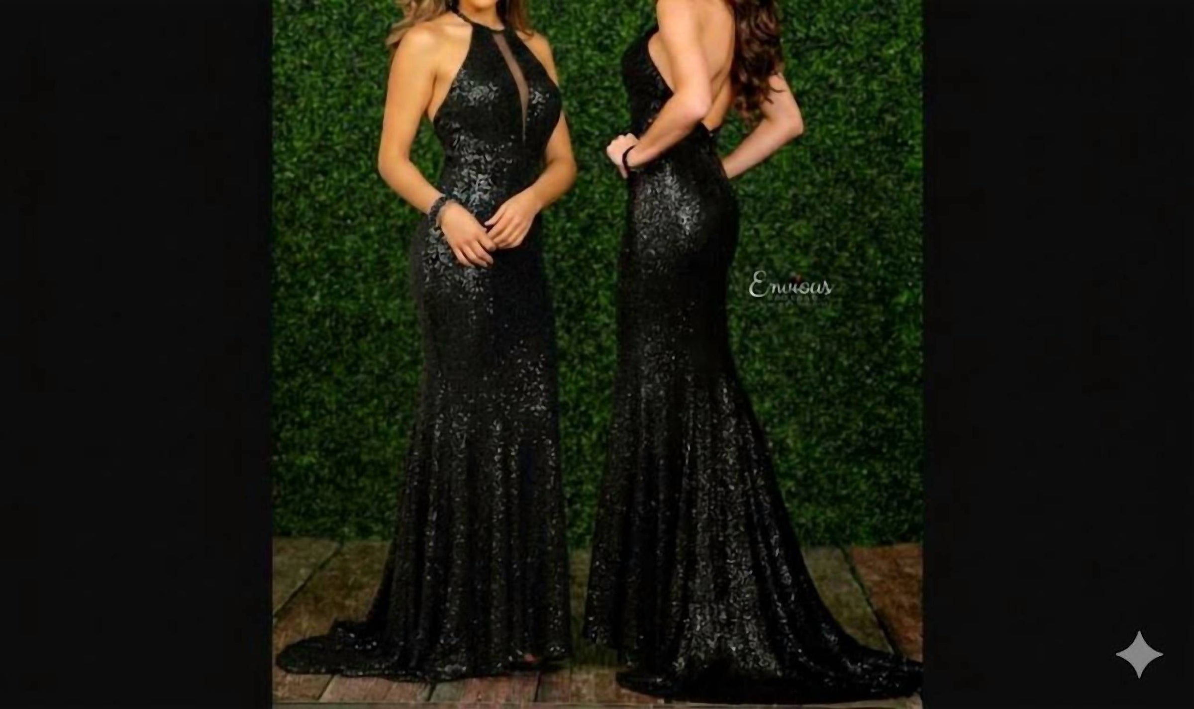Karishma Creations Women's Prom Dress in black - women's dress