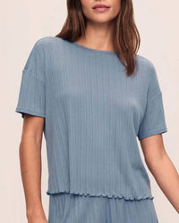 Eberjey - Pointelle Short Sleeve Top