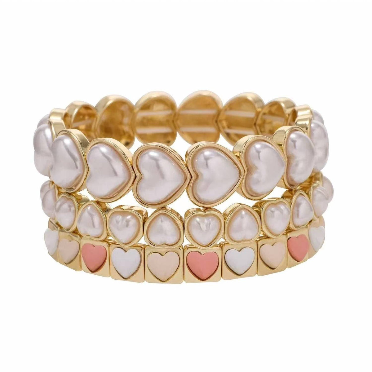 Treasure Jewels - Women's Love Notes Heart Stack Set