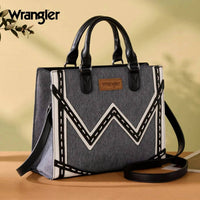 Wrangler - Western Contrast Stitch Chevron Tote Bag