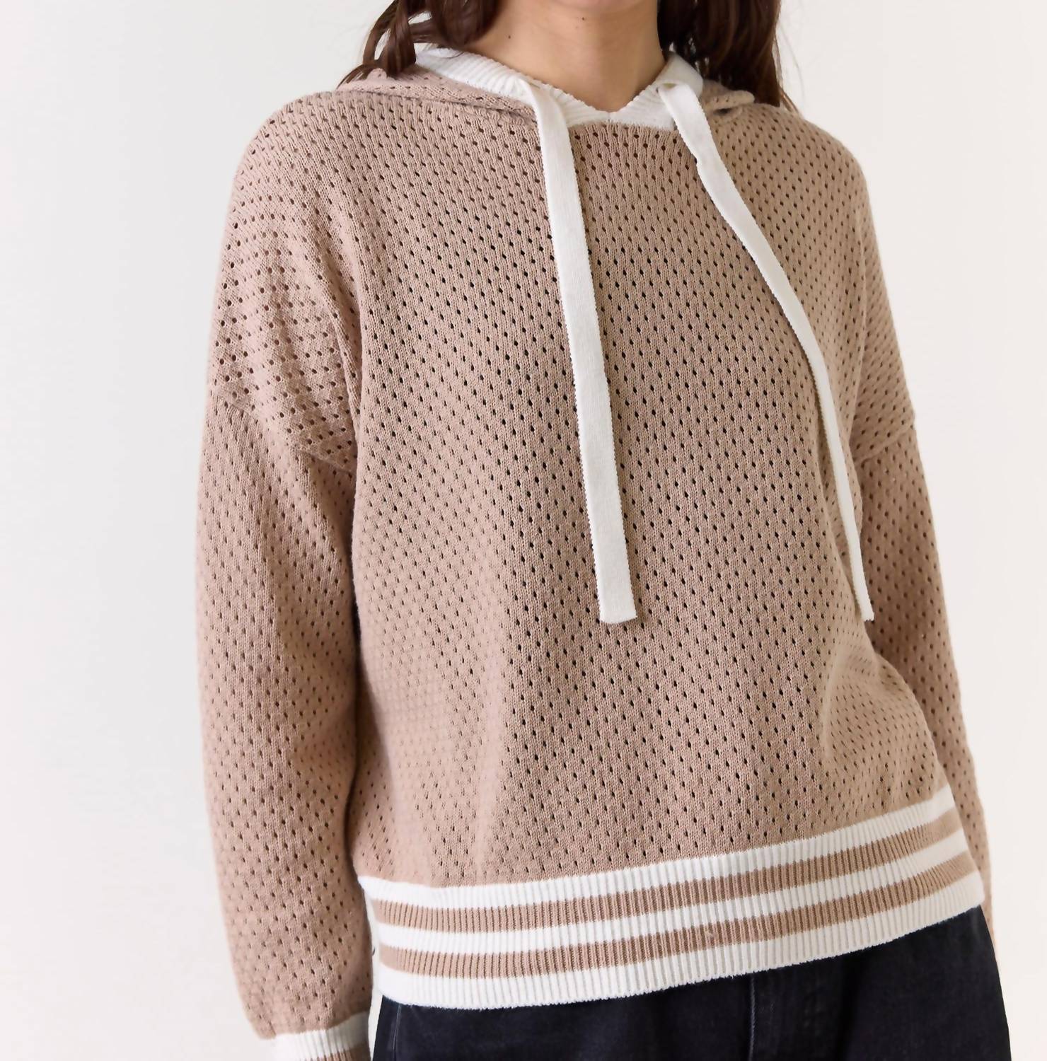 Wispr - Vanessa Stripe Detail Hoodie