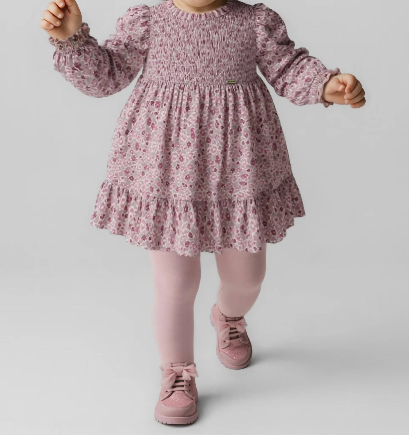 Mayoral - Printed Velvet Dress
