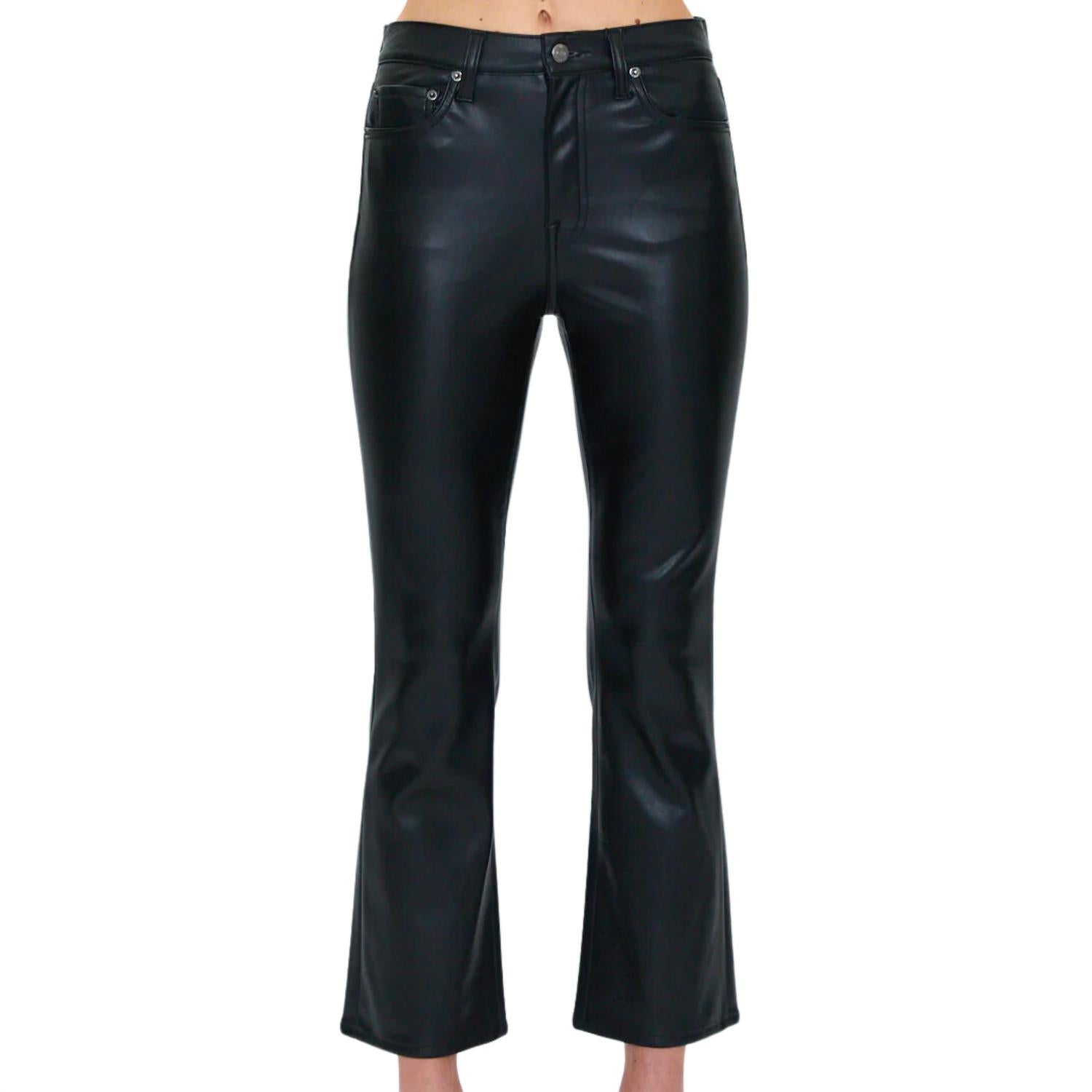 PISTOLA Lennon High Rise Crop Boot Jean in slate black - women's pants