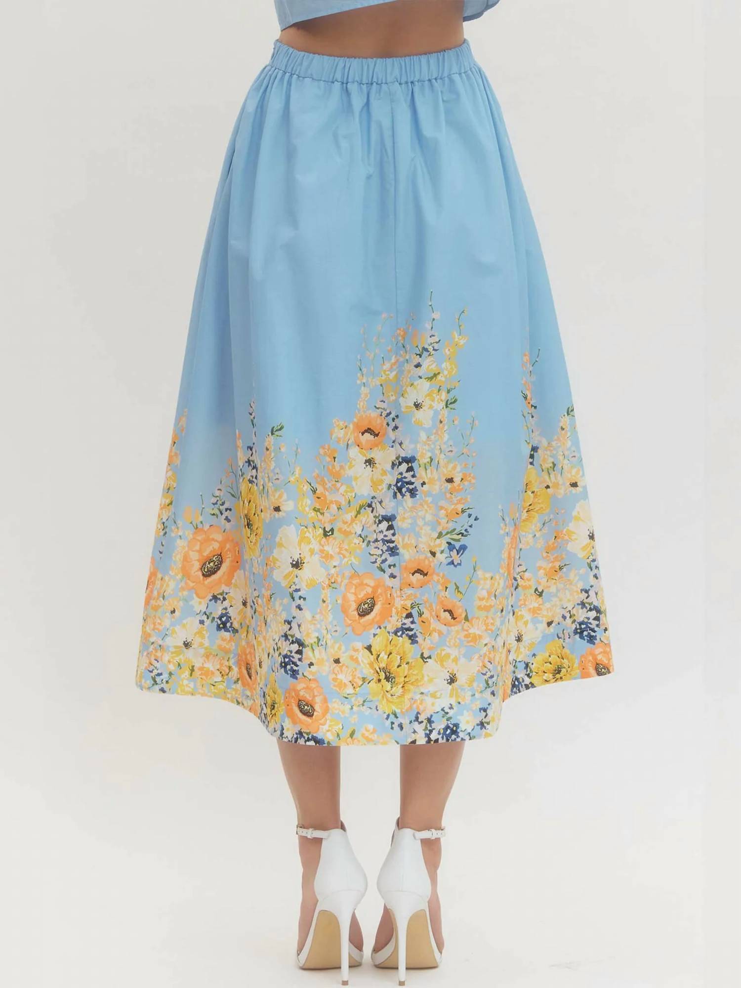 Entro - Flower Garden Midi Skirt
