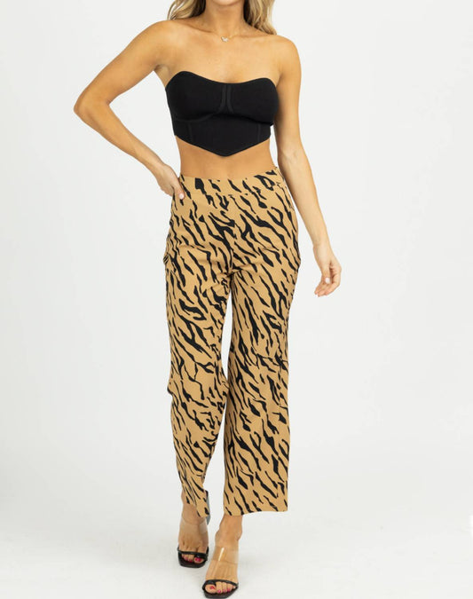 ZEBRA WIDE LEG PANTS