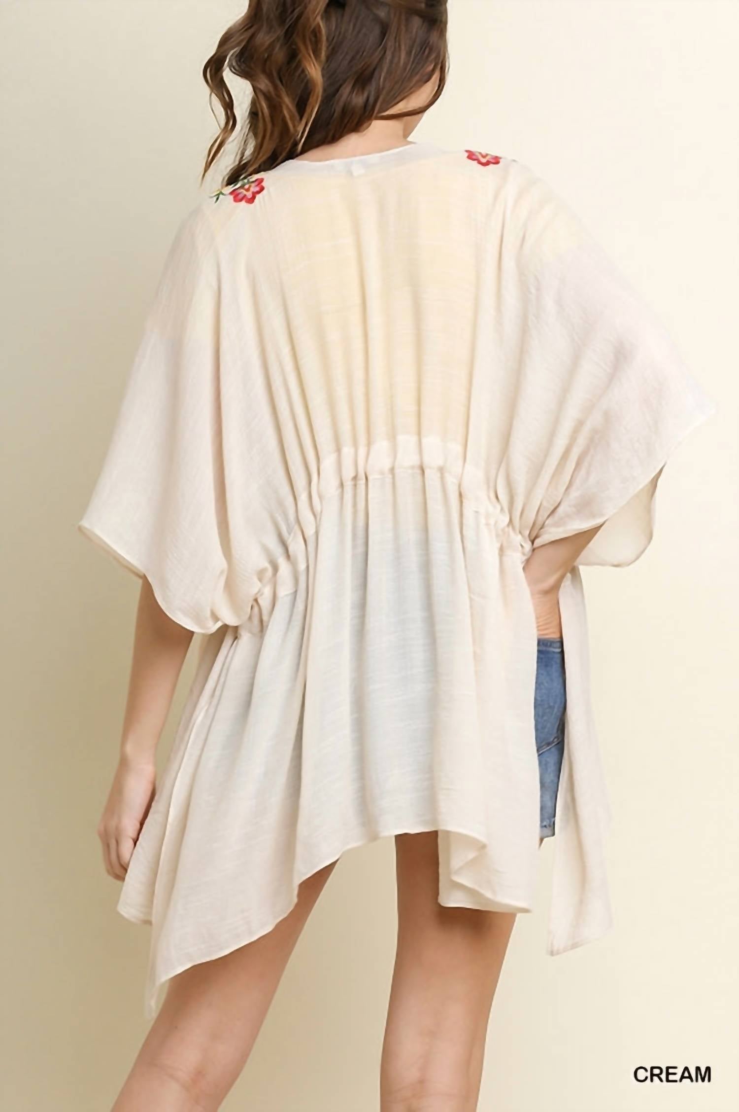 Umgee - Floral Embroided Kimono