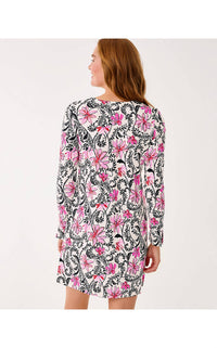 Lilly Pulitzer Aubri Square Neck Dress in coconut sunshine seekers - women's dress - detail view
