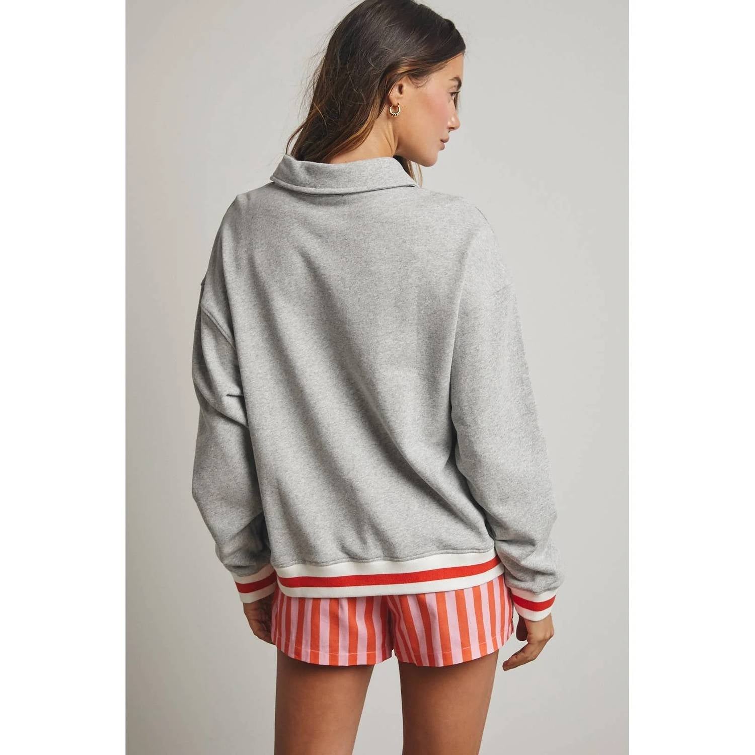 Wishlist - Usa Half-zip Pullover Sweatshirt